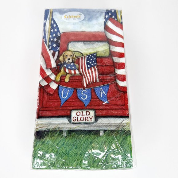4th of July Patriotic Disposable Napkins - Picture 1 of 3